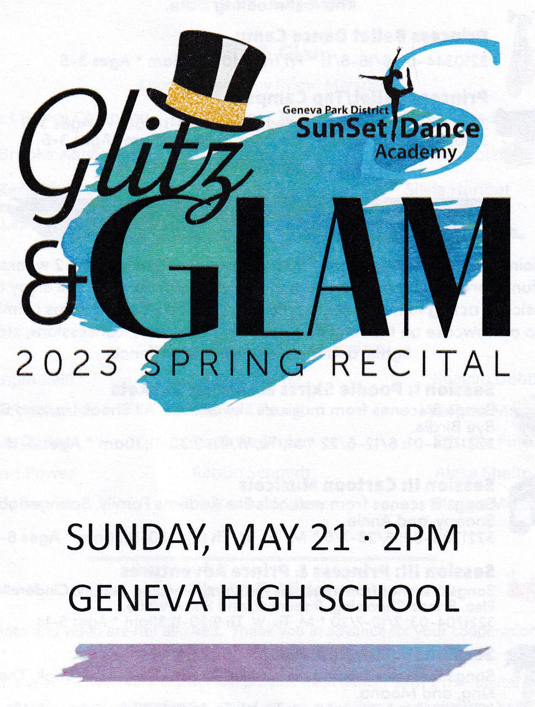Geneva Park District Glitz & Glam - May 21, 2023 2:00 pm - Absolute Video Services Batavia