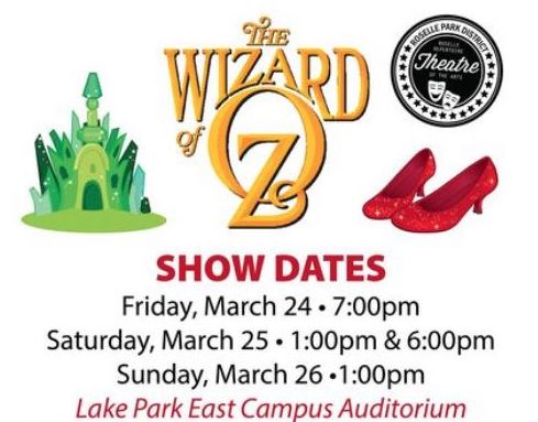 Roselle Park District Wizard of OZ 6:00 PM March 25 2023 - Absolute Video Services Batavia